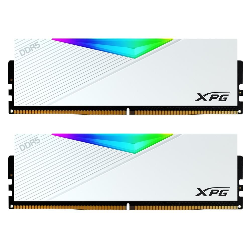 XPG 16GB-2 Lancer RGB DDR5 6400MT-s CL 32-39-39 1.4V Soğutuculu Beyaz PC Ram