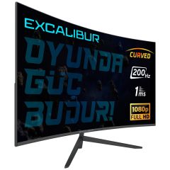 Casper 31.5'' Excalibur M.E315FHD-G 240HZ 1ms 300NIT (Hdmı+Display) Curved Fhd LED Monitör