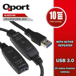 QPORT Q-UZ3100 USB3.0 10MT UZATMA KABLOSU YENİLEYICİ