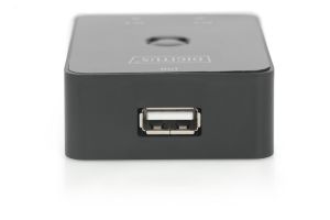 Digitus DA-70135 USB Arayüzüne Sahip Cihazları Paylaştıran Switch, USB 2.0, 2 PC,