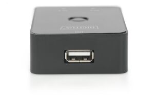 Digitus DA-70135 USB Arayüzüne Sahip Cihazları Paylaştıran Switch, USB 2.0, 2 PC,