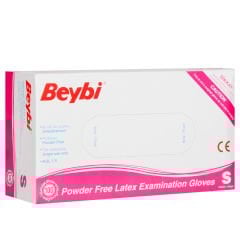 Beybi Lateks Pudrasız (S) Small Beden Muayene Eldiven 100lü Paket