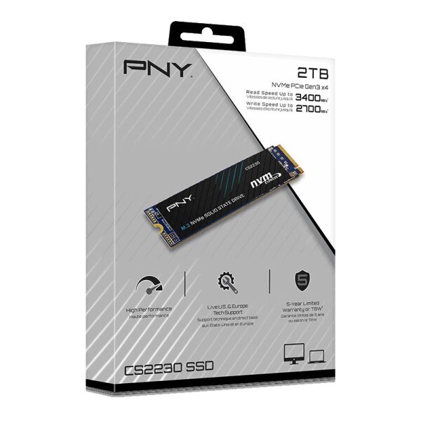 PNY CS2230 2TB 3300/2600 NVMe PCIe M.2 SSD (M280CS2230-2TB-RB)