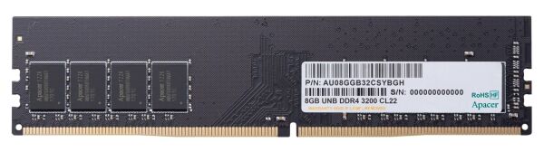 Apacer 8 GB (1x8GB) 3200Mhz CL22 DDR4 Ram (AU08GGB32CSYBGH) Pc Bellek