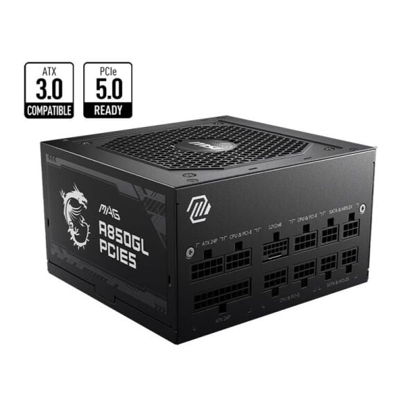 MSI MAG A850GL PCIE5 850W 80+ FULL MODULAR GOLD POWER SUPPLY