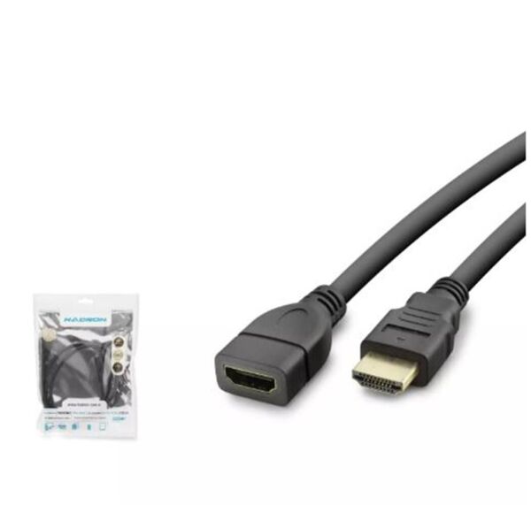 HADRON HDX2043 HDMI Uzatma Kablosu 1 m Siyah