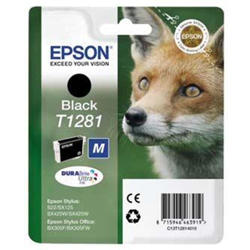 Epson BX305 SX125-425 Black Siyah Mürekkep Kartuş T12814022