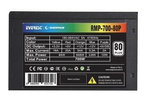 RAMPAGE RMP-700-80P 12 CM 80 PLUS POWER 700W