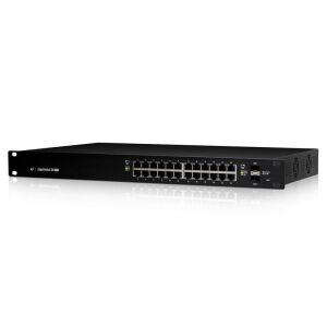 UBIQUITI ES-24-250W 24 PORT GIGABIT+2X1GB SFP+ CONSOL PORT 802.3AT/AF YÖNETİLEBİLİR 250W RACKMOUNT POE SWITCH