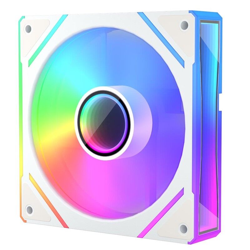 1ST PLAYER FC7 120MM ARGB PWM TEKLİ AYNA TASARIMLI BEYAZ KASA FANI