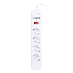 Philips SPS1040B-51 2m 1050 Joule 4Lü 1050 Joule Akım Koruyucu Çocuk Korumalı Beyaz Priz Çoklayıcı