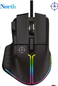 North Ragnarok RGB 12,800 DPI Profesyonel Makrolu Oyuncu Mouse