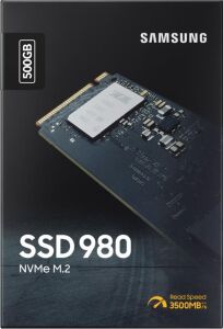 Samsung 500GB 980 M.2 2280 NVMe 3100MB- s 2600MB-s MZ-V8V500BW Ssd Harddisk