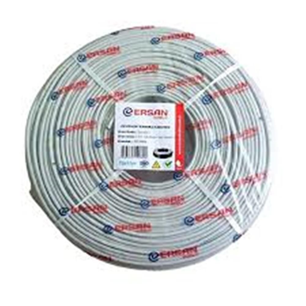 BERK KABLO 2+1 0.50mm CCTV Kamera Kablosu (1xRG59+2x0.50mm) Folyolu 100M CCTV Kablo