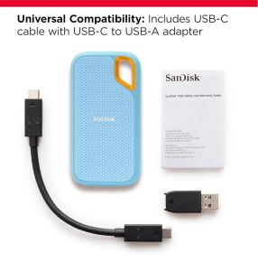 SanDisk 2TB Extreme SDSSDE61-2T00-G25B Blue 1050-1000mbs Mavi Taşınabilir SSD