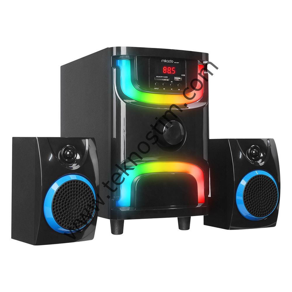 Mikado MD-96BT 2+1 40W Siyah Multimedya FM-BT-SD-USB Speaker Hoparlör