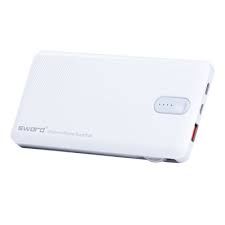 Sword 10P03 Beyaz-Gray Triple Powerbank 10.000mAH Kendinden Kablolu