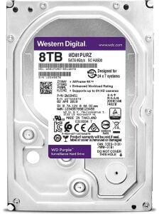 Wd 8Tb Purple WD81PURZ 5640RPM 128MB 7x24 Güvenlik Harddisk (İthalat)
