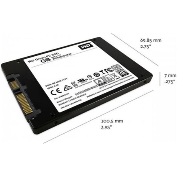 Wd 480GB Green WDS480G3G0A 545-465 3D Nand 2.5'' Sata SSD Harddisk