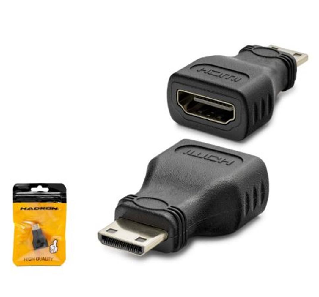 HADRON HDX1268 Mini HDMI to HDMI Adaptör 1080p Siyah