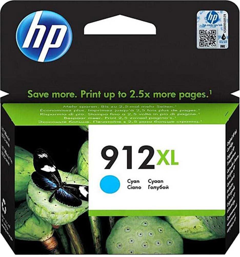 HP 912XL Yüksek Kapasite Cyan Mavi Kartuş 3YL81A