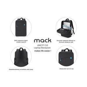 Mack Mcc-605 15.6 UNICITY 3.0 Notebook Çantası Gri