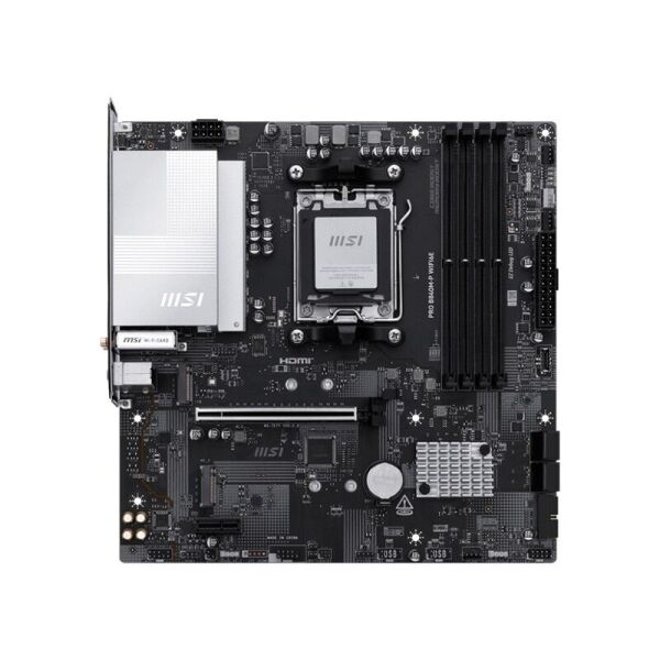 MSI PRO B840M-P WIFI6E DDR5 8000MT/S 1XHDMI 2XM.2 USB-C AM5 MATX (AMD AM5 9000/8000/7000 SERİLERİ İLE UYUMLU)