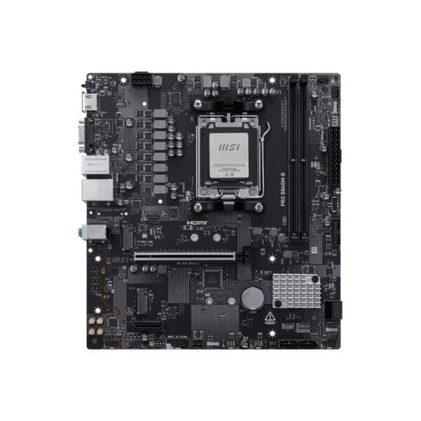 MSI PRO B840M-B DDR5 8000MT/S 1XHDMI 2XM.2 USB-C MATX AM5 (AMD AM5 9000/8000/7000 SERİLERİ İLE UYUMLU)