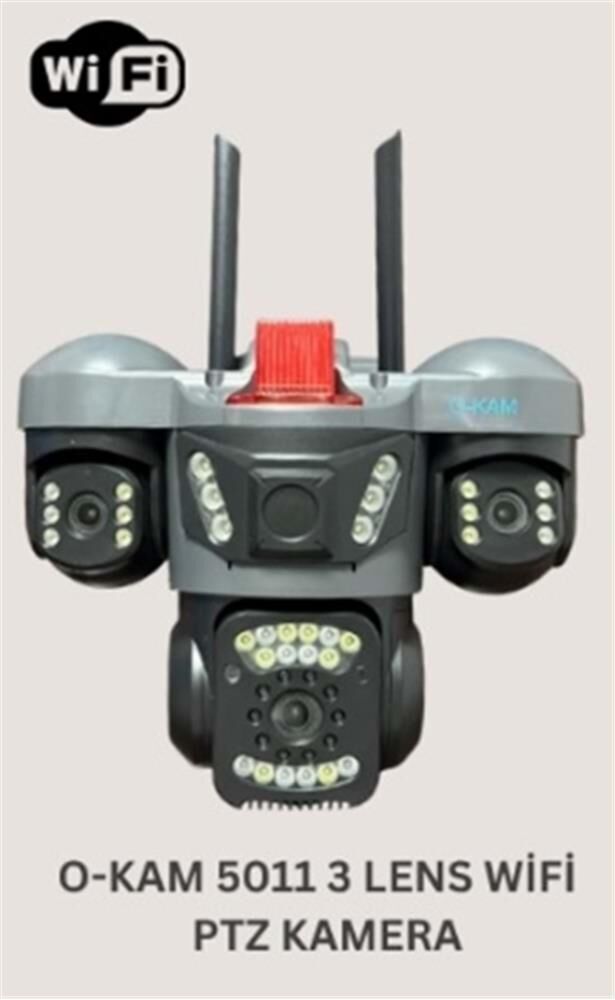 OKam O-Kam 5011 3 Lens Wifi PTZ Kamera