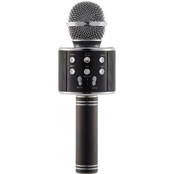Wster Ws-858 Siyah Bluetooth Karaoke Mikrofon