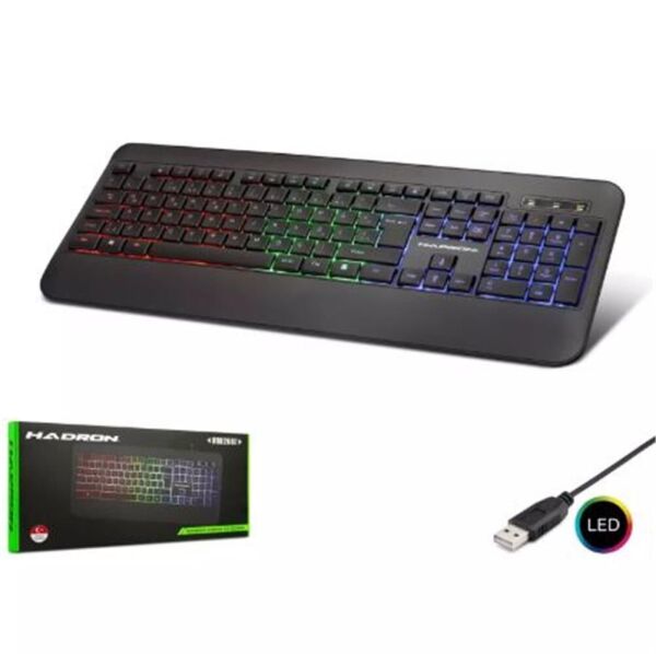 HADRON HDX2607 LEDLİ KABLOLU Q KLAVYE