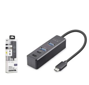iETOP TU1009 Type-C 3.2 Gen2 Hub 4 Port 10 Gbps Siyah