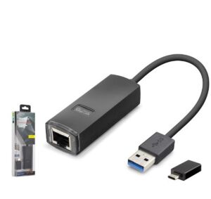 iETOP LAN03 USB 3.1 Type-C Gen1 Ethernet Adaptör Gigabit Siyah