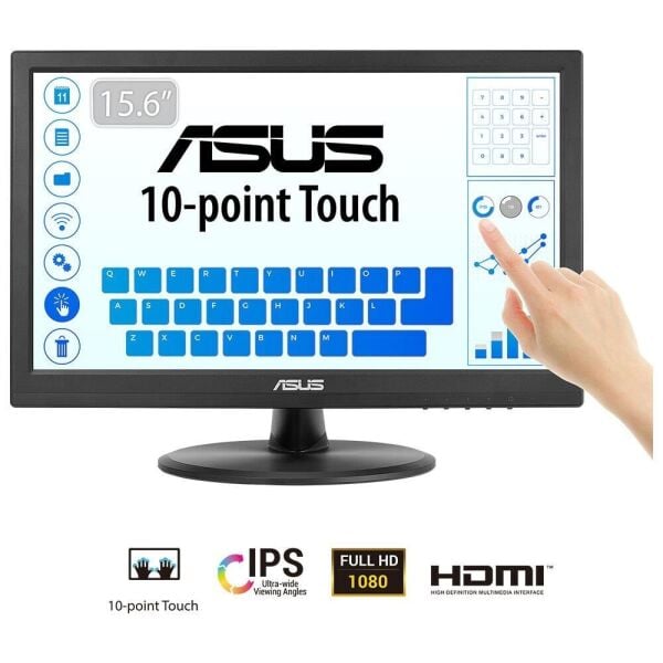Asus 15.6'' VT169HE 60Hz 5ms Full HD IPS Dokunmatik Monitör