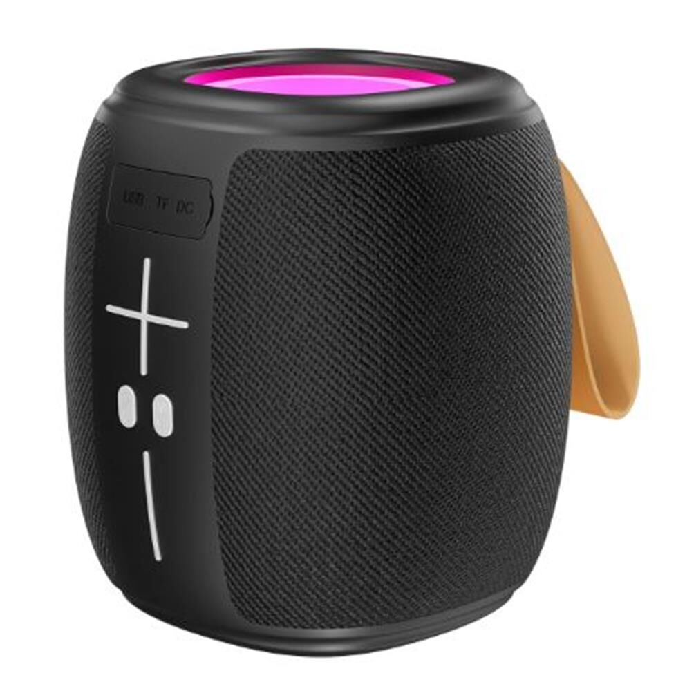 Mikado MD-888 CUBE Siyah 5W 1200mAh BT-TF-USB-LED Işıklı Speaker Hoparlör
