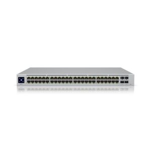 UBIQUITI USW-48-POE 48 PORT GIGABIT + 4X1GB SFP UPLINK L2 195W POE YÖNETİLEBİLİR RACKMOUNT SWITCH