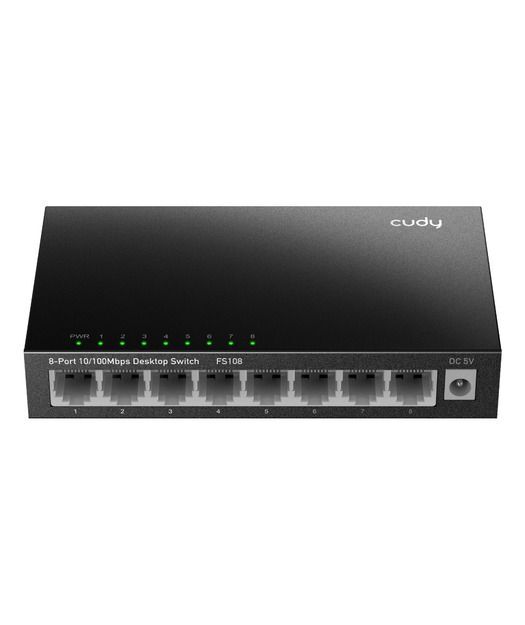 CUDY 8-Port 10/100 Mbps Metal Switch