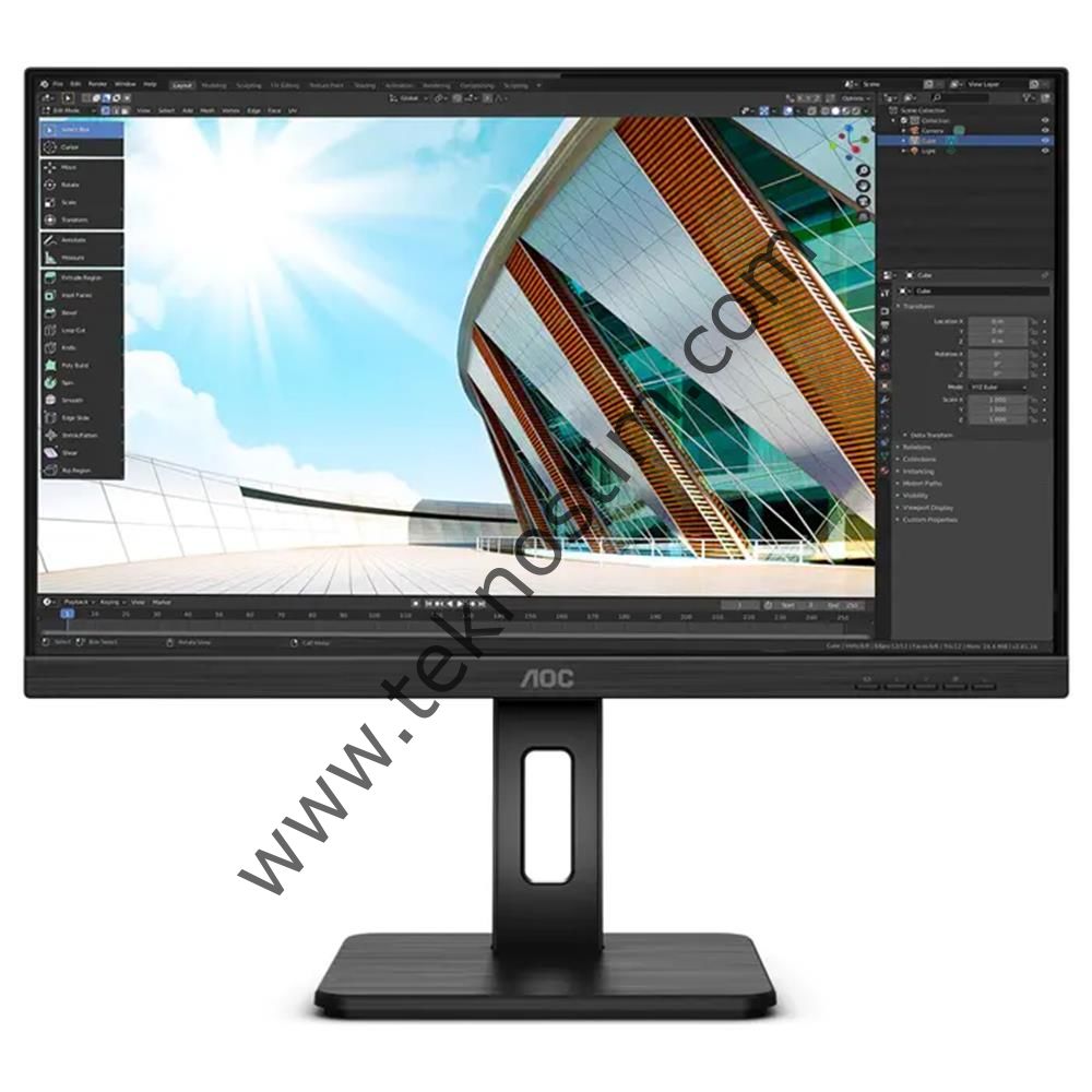 Aoc 27'' U27P2 4ms 60Hz Adaptive-Sync IPS 4K Ultra HD Pivot Monitör