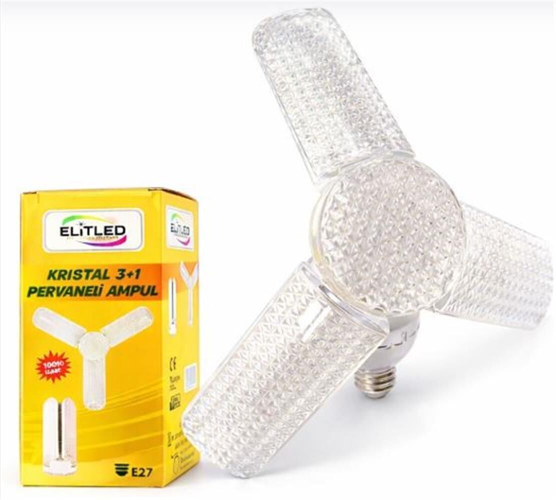 Elitled Kristal 3+1 Pervane Led Ampul