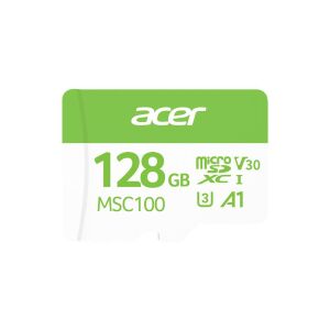 Acer MSC100 128GB microSD U3 V30 A1 Aksiyon Kamera & Güvenlik Kamerası Uyumlu