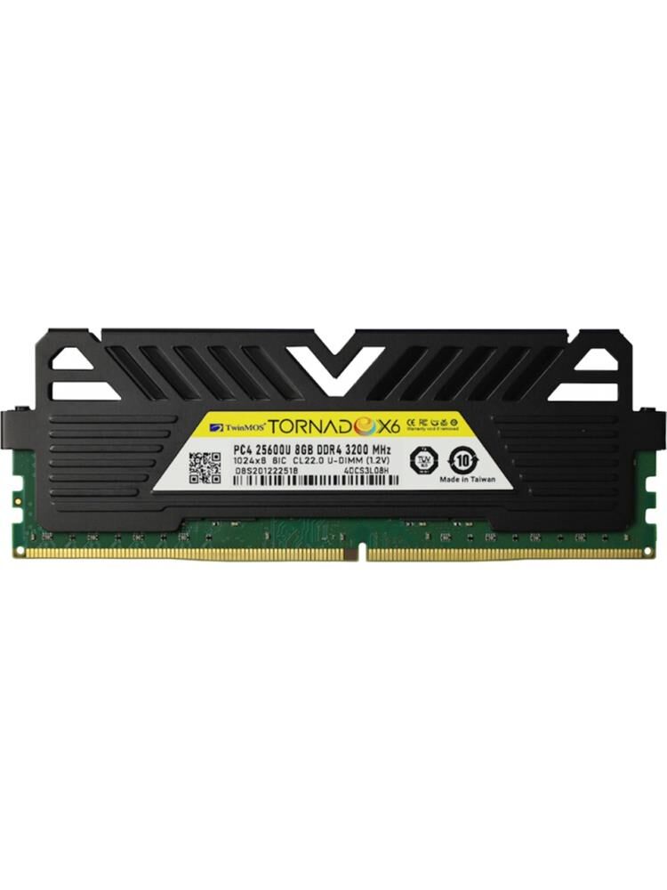 TwinMOS Ddr4 8gb 3200MHZ CL22 Tornadox6 Desktop Ram Soğutuculu (TMMDD48GB3200DKBX6)