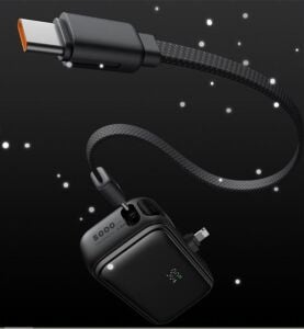 MCDODO MC-7800 5000mAh 22.5W Dahili Kablo ve Lightning Konnektörlü Mini Powerbank