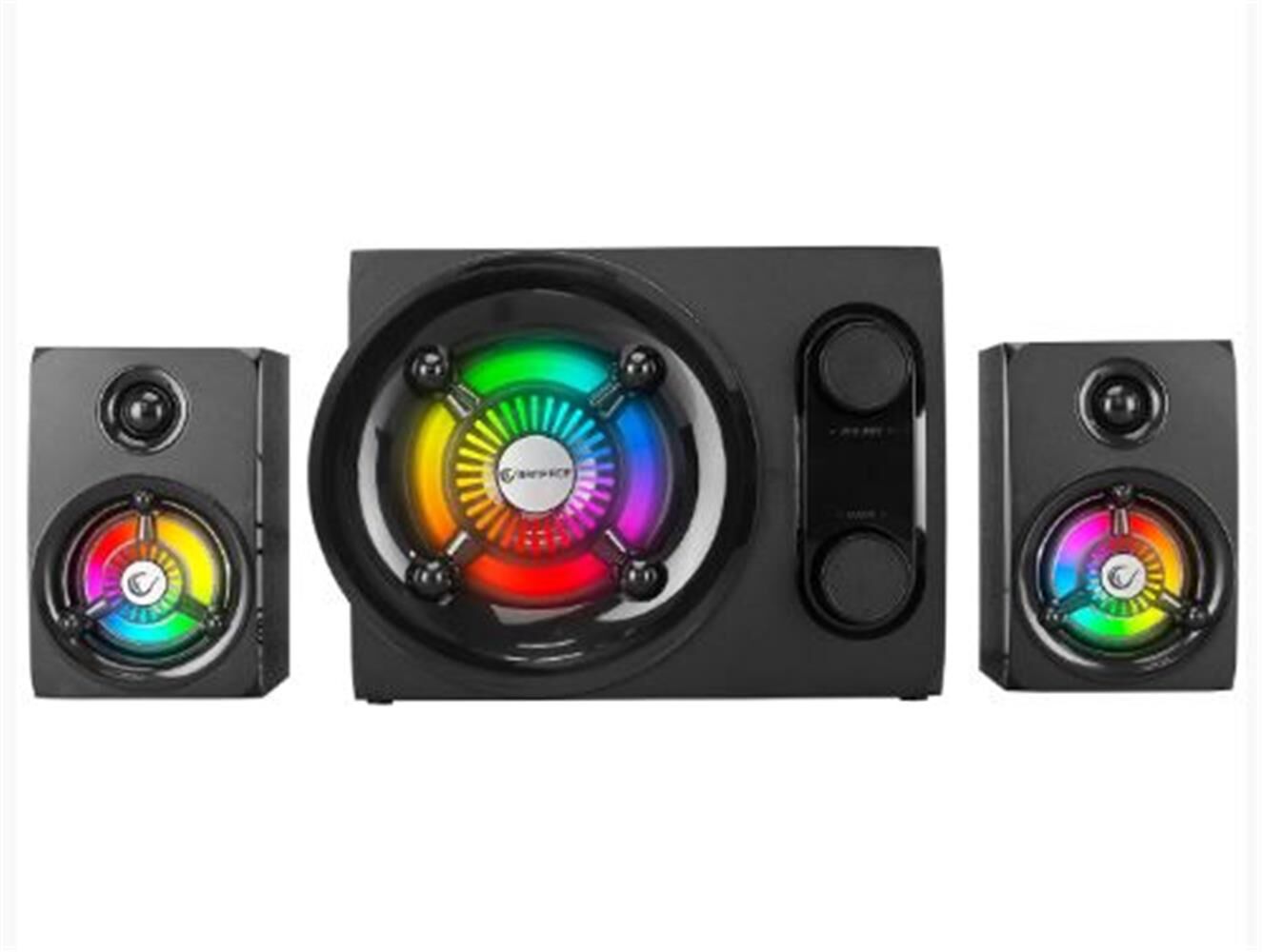 Rampage RMS-G8 Antares 2+1 25W Bluetooth+USB-SD-FM Rainbow Siyah Led Işıklı Gaming Speaker Hoparlör