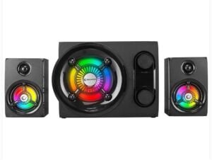 Rampage RMS-G8 Antares 2+1 25W Bluetooth+USB-SD-FM Rainbow Siyah Led Işıklı Gaming Speaker Hoparlör