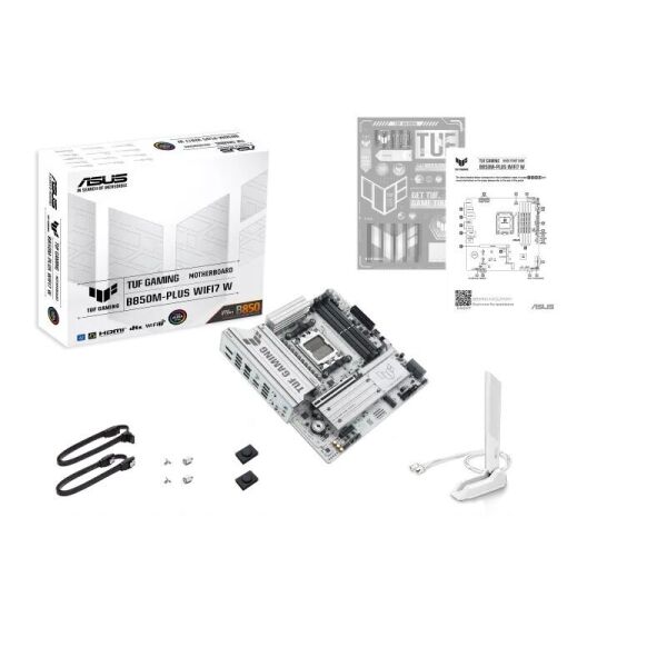 ASUS TUF GAMING B850M-PLUS WIFI 7 AMD ANAKART BEYAZ