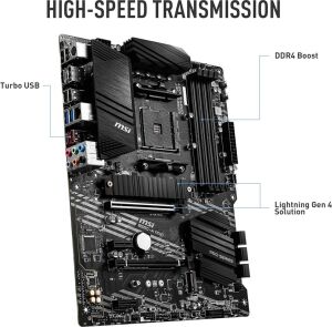Msı B550-A Pro AM4 DDR4 Bellek 4400(OC) HDMI DP M.2 USB3.2 ATX Anakart