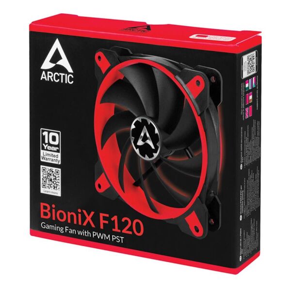 ARCTIC AR-ACFAN00092A BioniX F120 PWM PST 120mm Kırmızı Oyuncu Kasa Fanı