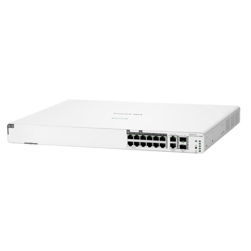 HPE S0F35A ION 1960 8 PORT GIGABIT+ 4 PORT 2.5G POE + 2X10GB RJ45/SFP UPLINK 480W L2+ RACKMOUNT SWITCH