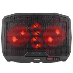 Addison Rampage AD-RC4 Siyah 2-125 mm+2-70mm Işıklı Fan 15''-17'' Notebook Soğutucu Stand