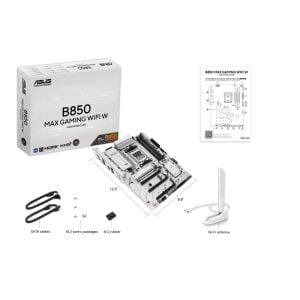 ASUS B850 MAX GAMING WIFI 7 AMD AM5 DDR5 ANAKART BEYAZ
